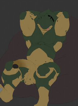 4_balls balls big_penis black_glans bodily_fluids erection genitals glans hands_behind_head humanoid_genitalia humanoid_penis long_penis male multi_balls multi_genitalia musclegut muscular nude penis solo sweat sweaty_balls sweaty_genitalia sweaty_penis tongue tongue_out yellow_balls yellow_penis redras_shoru bioware electronic_arts mass_effect alien krogan hi_res
