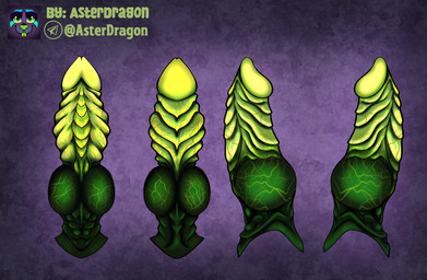 dildo erection feral furry_fandom genitals glowing inspired male penis sex_toy solo asterdragon digital_media_(artwork) hi_res model_sheet