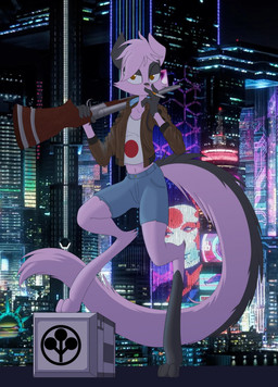 anthro barefoot bottomwear brown_eyes cigarette clothed clothing feet female fur gloves gun hair half-closed_eyes handwear jacket long_tail midriff narrowed_eyes navel open_clothing open_jacket open_topwear pink_body pink_fur pink_hair ranged_weapon shirt shorts shotgun smoking smoking_cigarette solo tail topwear weapon kanrod_stavoyan cd_projekt_red cyberpunk_2077 dreamkeepers viriathus_vayu lagomorph leporid mammal rabbit hi_res