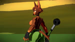 5_toes abs anthro attack axe bottomwear breasts brown_body brown_fur brown_hair clothed clothing feet female fingerless_gloves fur gloves hair handwear holding_axe holding_object holding_weapon humanoid_feet muscular muscular_female nipples pants plantigrade solo toes topless topless_female weapon palewdas_arts palurdas_arts dog_knight_rpg rory_(ceehaz) canid canine canis dobermann domestic_dog mammal pinscher 16:9 3d_(artwork) 3d_animation animated cel_shading digital_media_(artwork) hi_res no_sound shaded short_playtime webm widescreen