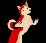 anthro anthrofied balto_(series) black_background breasts canid canine canis domestic_dog female husky jenna_(balto) mammal nipples nordic_sled_dog simple_background solo spitz steven_stagg universal_studios