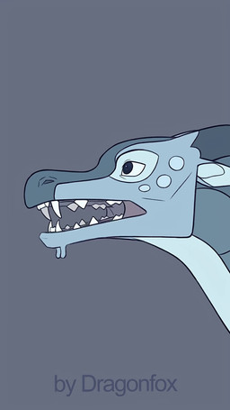 ambiguous_gender bloopers blue_body blue_eyes dialogue fangs feral grey_background horn long_neck looking_at_viewer open_mouth open_smile pupils sharp_teeth silly simple_background slit_pupils smile snout solo teeth text tongue kitradragonfox mythology wings_of_fire albatross_(wof) dragon mythological_creature mythological_scalie scalie seawing_(wof) 2026 2d_animation 9:16 animated digital_media_(artwork) english_audio english_text hi_res short_playtime sound video voice_acted watermark