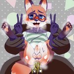 absurd_res ahegao anal anal_penetration anthro blue_eyes bodily_fluids canid canine citail clothed clothing digital_media_(artwork) duo erection faceless_character faceless_male fangs fox genital_fluids genitals gesture hand_gesture hi_res looking_at_viewer looking_pleasured male male/male male_penetrated male_penetrating male_penetrating_male mammal multicolored_body multicolored_clothing multicolored_topwear nako ono_kitsune open_mouth pawpads peeing peeing_inside penetration penis pink_pawpads saliva saliva_on_tongue sex shaded solo_focus teeth tongue tongue_out topwear urine urine_in_ass v_sign vtuber watersports