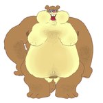 1:1 2021 3_toes absurd_res anthro arm_hair armpit_hair belly big_belly big_cheeks body_hair brown_body brown_fur buckteeth digital_drawing_(artwork) digital_media_(artwork) dumbochumbo feet female first_person_view fist frown fur genitals hand_on_hip hi_res hibernation leg_hair looking_at_viewer mammal morbidly_obese navel nickelodeon nipples_under_fur nude nude_female obese open_mouth overweight pink_nose pubes pussy red_tongue rodent sandy_cheeks sciurid scowl simple_background solo spongebob_squarepants squirrel_tail stubble teeth toes tongue tree_squirrel weight_gain white_background
