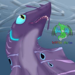 puooy art_fight acipenseriform aquatic canid canine canis domestic_dog fish hybrid mammal ray_(fish) shark stingray sturgeon 1:1