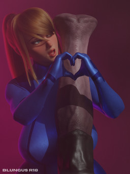 5_fingers ambiguous_form animal_genitalia animal_penis big_breasts big_penis biped blonde_hair blue_clothing blue_eyes breasts clothed clothed_female clothed_human clothing duo equine_genitalia equine_penis erection faceless_character faceless_male female female_focus fingers genitals gesture hair heart_gesture huge_penis human_focus humanoid_hands interspecies light_body light_skin male male/female penis solo_focus standing tight_clothing zero_suit blungusr18 metroid nintendo samus_aran equid equine horse human mammal 3:4 3d_(artwork) digital_media_(artwork) hi_res