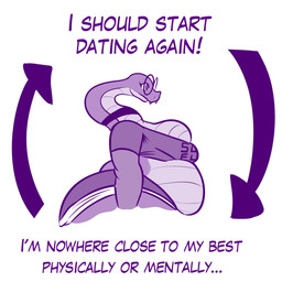 anthro belly big_belly big_breasts big_butt bottomwear breasts butt choker clothed clothed_anthro clothed_female clothing countershade_torso countershading crop_top directional_arrow eyewear fangs female female_anthro glasses jewelry long_neck midriff necklace overweight overweight_anthro overweight_female purple_body purple_text relatable round_glasses shirt shorts side_view simple_background solo teeth text topwear wearing_glasses white_background squeezysquisher gia_(squeezysquisher) reptile scalie snake 1:1 2026 digital_drawing_(artwork) digital_media_(artwork) english_text hi_res purple_theme