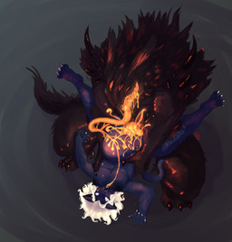 abdominal_bulge anthro areola big_penis bioluminescence bioluminescent_penis blush bodily_fluids breasts claws cum cum_inflation cum_inside drooling duo ejaculation erection female female_penetrated french_kissing from_front_position fucked_silly fur genital_fluids genitals glowing glowing_genitalia glowing_penis grabbing_sides holding_partner huge_penis inflation kissing long_tongue looking_pleasured lying male male/female male_penetrating missionary_position muscular muscular_male navel nipples nude on_back open_mouth penetration penile penile_penetration penis saliva sex simple_background size_difference tail thick_thighs tongue vaginal vaginal_penetration womb_tattoo red_breadd inveterate_(averylongdog) arthropod felid feline felis humanoid insect lepidopteran mammal monster monstrous_humanoid absurd_res digital_media_(artwork) hi_res