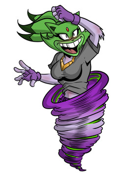 after_transformation anthro big_teeth black_clothing black_shirt black_topwear clothing female fingerless_gloves forehead_gem fur gem gloves gold_(metal) gold_jewelry gold_necklace green_head grey_eyes handwear jewelry necklace open_mouth open_smile purple_body purple_fur shirt simple_background smile solo topwear tornado transformation white_background guladibujante sega sonic_the_hedgehog_(series) the_mask blaze_the_cat domestic_cat felid feline felis mammal 2025 absurd_res colored crossover hi_res