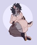 anthro big_breasts big_butt breasts butt chest_tuft ear_piercing female piercing solo tuft nastypasty tia_(nastypasty) hyena mammal spotted_hyena hi_res