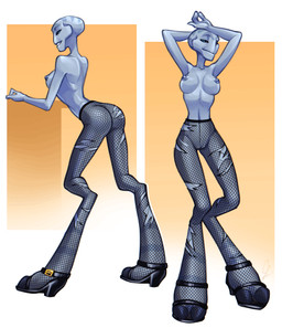 3_fingers areola arms_bent bedroom_eyes belly belt belt_buckle bent_arm bent_legs big_areola big_breasts big_claws big_feet big_nipples biped black_belt black_claws black_clothing black_eyebrows black_footwear black_mary_janes black_sclera black_shoes blue_areola blue_eyes blue_markings blue_nipples blue_stripes breasts buckle butt claw_toes claws closed_smile clothed clothing curved_eyebrows curvy_figure digitigrade elderly elderly_female elderly_humanoid eyebrows feet female fingers fishnet_clothing fishnet_legwear fishnet_pantyhose footwear front_view geometric_background glistening glistening_areola glistening_back glistening_belly glistening_body glistening_butt glistening_claws glistening_clothing glistening_eyes glistening_feet glistening_fingers glistening_footwear glistening_mary_janes glistening_nipples glistening_shoes glistening_shoulders glistening_skin grey_body grey_breasts grey_skin hand_above_head hand_behind_head head_markings head_turned iris leaning leaning_backward legwear light_areola light_body light_nipples light_skin long_legs looking_at_viewer looking_back looking_back_at_viewer markings mary_janes mature_female mature_humanoid mouth_closed multiple_poses narrowed_eyes navel nipples not_furry pantyhose pose puffy_areola pupils seductive shoes simple_background smile smiling_at_viewer solo standing striped_body striped_feet stripes teeth thick_thighs three-quarter_view topless topless_female topless_humanoid torn_clothing torn_legwear torn_pantyhose yellow_background anonymous_artist disney lilo_and_stitch grand_councilwoman alien alien_humanoid humanoid 2026 absurd_res digital_drawing_(artwork) digital_media_(artwork) hi_res signature