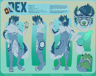 animal_genitalia animal_penis anthro canine_genitalia canine_penis claws feet genitals knot knotted_penis male penis solo text toe_claws sketchotterly canid canine canis mammal wolf 5:4 absurd_res english_text hi_res model_sheet url