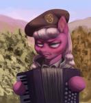 accordion female feral musical_instrument solo unimpressed noonun friendship_is_magic hasbro my_little_pony remove_kebab cheerilee_(mlp) earth_pony equid equine horse mammal pony 2015 absurd_res digital_media_(artwork) digital_painting_(artwork) half-length_portrait hi_res meme painting_(artwork) portrait