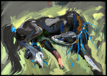 animal_genitalia animal_penis balls bdsm bondage bound braided_hair braided_tail equine_genitalia equine_penis erection feral genitals hair male nude penis solo tail lostdragon01 equid equine horse mammal digital_media_(artwork) hi_res