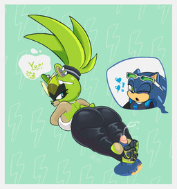 anthro bodily_fluids border butt cum feet female foot_fetish foot_play footjob genital_fluids male penile sex two-footed_footjob white_border naughtikel idw_publishing sega sonic_the_hedgehog_(comics) sonic_the_hedgehog_(idw) sonic_the_hedgehog_(series) sonic_the_hedgehog surge_the_tenrec afrosoricid eulipotyphlan hedgehog mammal tenrec hi_res