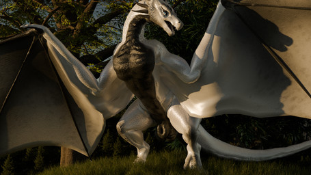 animal_genitalia athletic balls big_sheath bulge feral forest genitals horn looking_at_viewer male open_mouth plant pose shealth sheath solo tail tree white_body wide_hips wings 0mr-wolf0 european_mythology mythology kron_(0mr-wolf0) dragon mythological_creature mythological_scalie reptile scalie western_dragon wyvern 16:9 3d_(artwork) 4k absurd_res digital_media_(artwork) hi_res widescreen