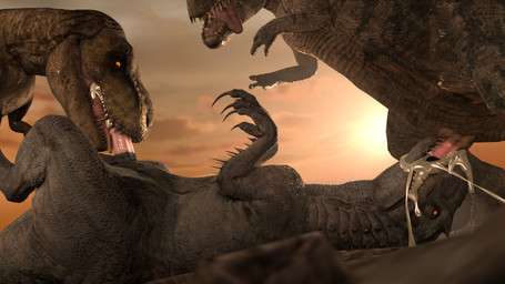 animal_genitalia balls bodily_fluids brown_body brown_scales claws cloud cum cum_drip cum_from_mouth cum_in_mouth cum_inside cum_on_face cum_on_tongue cumshot deep_throat detailed_background digitigrade dripping ejaculation erection face_fucking feet fellatio feral feral_on_feral feral_penetrated feral_penetrating genital_fluids genitals grey_balls grey_body grey_scales group group_sex half-erect irrumatio looking_at_another looking_pleasured lying male male/male male_penetrated male_penetrating male_penetrating_male markings nude on_back on_ground open_mouth oral oral_penetration orange_eyes orange_sclera outside penetration penile penis penis_in_mouth pink_penis rock scales scar sex sheath sky spikes spikes_(anatomy) spines standing sun tail teeth teeth_showing threesome tongue tongue_out trio margevonn jurassic_park jurassic_world universal_studios dinosaur indominus_rex prehistoric_species reptile saurischian scalie theropod tyrannosaurid tyrannosauroid tyrannosaurus tyrannosaurus_rex 16:9 3d_(artwork) 4k absurd_res digital_media_(artwork) hi_res huge_filesize widescreen