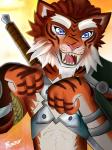 champion solo hi-rez_studios paladins_(game) tiberius_(paladins) felid mammal pantherine tiger 3:4 absurd_res hi_res