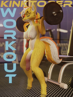 animal_genitalia animal_penis anthro bodily_fluids equine_genitalia equine_penis exercise genitals gynomorph hair intersex looking_at_viewer nude_gynomorph penis ponytail solo sweat weightlifting workout haolde blender_cycles kinktober kinktober_2025 haolde_(character) canid canine canis equid equine horse hybrid mammal wolf 2025 3:4 3d_(artwork) absurd_res digital_media_(artwork) hi_res huge_filesize