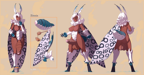 antennae_(anatomy) arthropod_abdomen balls big_balls big_breasts big_penis breasts fluffy genitals gynomorph intersex penis solo standing unusual_anatomy unusual_genitalia unusual_penis wings okata animal_humanoid arthropod arthropod_humanoid humanoid insect insect_humanoid lepidopteran lepidopteran_humanoid moth moth_humanoid absurd_res hi_res model_sheet