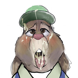 after_oral after_sex ahegao anthro baseball_cap big_eyes black_eyebrows blush bodily_fluids brown_body brown_ears brown_eyes brown_fur buckteeth cheek_tuft clothed clothed_anthro clothed_male clothing cum cum_from_mouth cum_from_nose cum_in_mouth cum_in_nose cum_inside cum_on_baseball_cap cum_on_clothing cum_on_face cum_on_hat cum_on_headwear cum_on_tongue cum_string ears_down eyebrows eyelashes facial_tuft front_view fur fur_tuft genital_fluids glistening glistening_bodily_fluids glistening_cum glistening_eyes glistening_genital_fluids glistening_nose glistening_tongue green_baseball_cap green_clothing green_hat green_headwear green_shirt green_topwear half-closed_eyes hat headgear headwear iris looking_pleasured male male_anthro mature_anthro mature_male monotone_background mouth_shot multicolored_body multicolored_fur narrowed_eyes open_mouth pink_blush pink_nose pink_tongue pivoted_ears shirt simple_background solo teeth thin_eyebrows tongue tongue_out topwear torogao tuft two_tone_body two_tone_fur white_background white_body white_clothing white_fur white_sclera white_shirt white_topwear septicemic_(artist) disney zootopia stu_hopps european_rabbit lagomorph leporid mammal oryctolagus rabbit 1:1 2026 digital_drawing_(artwork) digital_media_(artwork) hi_res