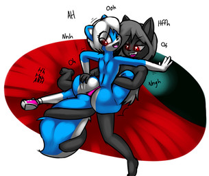 anthro big_butt butt clothing cowgirl_position duo female female_on_top female_penetrated footwear from_front_position high_heels huge_butt loli male male/female male_on_bottom male_penetrating male_penetrating_female nude obscured_penetration on_bottom on_top penetration penile penile_penetration penis_in_vagina sex shoes simple_background vaginal vaginal_penetration wedge_sneakers white_background young young_anthro norithics countess_twerkula gwen_mason sedkitty domestic_cat felid feline felis mammal mephitid skunk vampire