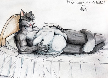 anthro bed belly digestion furniture imprints lying male nude pencil solo vore anxiousboar domestic_cat felid feline felis mammal absurd_res hi_res line_art sketch traditional_media_(artwork)