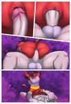 abs after_transformation anal anal_penetration anthro anthro_on_anthro anthro_penetrated anthro_penetrating anthro_penetrating_anthro anus balls biceps big_butt border butt chesnaught chest_tuft comic doost duo erection felid feline generation_6_pokemon generation_7_pokemon genitals hands_behind_back hands_behind_head hands_on_legs hi_res incineroar male male/male male_penetrated male_penetrating male_penetrating_male mammal muscular muscular_anthro muscular_male nintendo nipples on_lap open_mouth pecs penetration penile penile_penetration penis penis_in_ass pokemon pokemon_(species) power_bottom sex simple_background sitting sitting_on_lap smile teeth tongue tongue_out tuft white_border