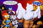 anthro bed_sheet bedding bedsheet_ghost bottomless butt clothed clothing cosplay costume dialogue flashing food fruit group holidays humor ninja plant pumpkin speech_bubble surprise text warrior drake_fenwick brothers_grimm g.i._joe_(hasbro) halloween hasbro takara_tomy thundercats thundercats_1985 transformers lion-o optimus_prime bear canid canine felid ghost mammal spirit 2004 3:2 archived_source english_text source_request