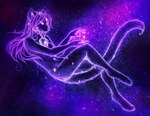 anthro breasts constellation female fur hair nude sky smile solo space star neotheta domestic_cat felid feline felis mammal 2013 digital_media_(artwork)