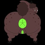 1:1 alpha_channel anthro anus big_anus big_butt big_pussy black_horn bovid brown_body brown_fur buckteeth butt caprine chin_tuft facial_tuft female fluffy fluffy_tail freckled_butt freckled_face freckles fur genitals goat green_anus green_pussy hair hair_over_eyes hi_res hooves horn huge_anus huge_butt looking_back lyrad18 mammal plump_labia presenting presenting_anus presenting_hindquarters presenting_pussy pussy simple_background slightly_chubby smile smiling_at_viewer solo spreading tail teeth thick_thighs transparent_background tuft