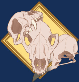 ambiguous_gender bone group simple_background skull skull_head teeth teeth_showing transparent_background rottenfox avian bird canid canine corvid felid feline fox mammal oscine passerine true_fox alpha_channel hi_res