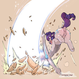 animal_genitalia animal_vulva anus blush butt cutie_mark dock_(anatomy) equine_anus equine_genitalia equine_vulva eyes_closed female feral genitals hair hooves horn melee_weapon puffy_anus purple_hair purple_tail quadruped solo sword tail unicorn_horn vulva weapon white_body cold-blooded-twilight friendship_is_magic hasbro my_little_pony mythology rarity_(mlp) equid equine mammal mythological_creature mythological_equine unicorn 1:1 2025 hi_res