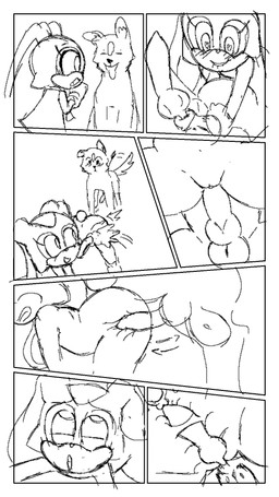 anthro bodily_fluids breasts clothed clothing duo female fur genital_fluids genitals hair male nipples nude penis sex simple_background solo tail tongue young young_anthro kranson sega sonic_the_hedgehog_(series) cream_the_rabbit canid canine canis domestic_dog lagomorph leporid mammal rabbit digital_media_(artwork) hi_res