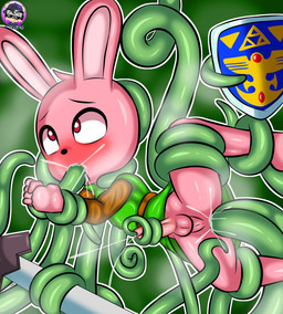 anal anal_orgasm anal_penetration anthro ejaculation erection forced genitals hands-free male melee_weapon nude_male orgasm penetration penis pink_body rape red_eyes sex shield solo sword tentacle_in_ass tentacle_penetrating tentacle_penetrating_male tentacle_penetration tentacle_rape tentacle_sex tentacles weapon sirjzau nintendo the_legend_of_zelda the_legend_of_zelda_a_link_to_the_past link_(rabbit_form) lagomorph leporid mammal rabbit absurd_res hi_res