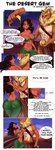 anthro duo english_text felid female hi_res human lion male male/female mammal obsidian_(author) pantherine text the_desert_gem_(comic) zhadart