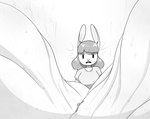 angry anthro bangs bodily_fluids buckteeth dirty dirty_feet extreme_size_difference feet female foot_focus larger_female micro musky_feet noticing on_foot pawscape size_difference smelly smelly_feet soles sweat sweaty_feet teeth wrinkled_feet wrinkles zalbox34 nadia_(zalbox34) lagomorph leporid mammal rabbit 2025 monochrome