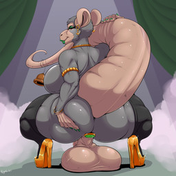 anal anal_penetration anthro balls big_balls big_breasts big_butt breasts butt buttplug buttplug_in_ass buttplug_insertion fur genitals grey_body grey_fur gynomorph holding_butt huge_balls huge_breasts huge_butt intersex looking_at_viewer looking_back looking_back_at_viewer object_in_ass penetration plug_(sex_toy) plug_insertion sex_toy sex_toy_in_ass sex_toy_insertion solo tail vein nightfaux skal_maneater mammal murid murine rat rodent 1:1 hi_res busty_boy_(lore) male_(lore)