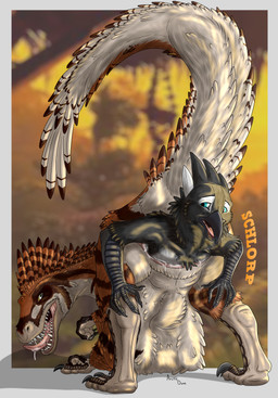 animal_genitalia anthro bodily_fluids claws cloaca cloacal cloacal_vore drooling duo feathers feral genitals leg_grab looking_back male male/male partially_inside penetration predator/prey raised_tail saliva sickle_claw tail toe_claws unwilling_prey vore wet worried_face arcticdunx dahy_(vexedraptor) sorrel_(sorrelbirdy) avian bird deinonychus dinosaur dromaeosaurid feathered_dinosaur feathered_scalie motacillid oscine passerine prehistoric_species reptile saurischian scalie theropod wagtail absurd_res hi_res