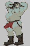 anthro biped boots clothed clothing erection erection_under_clothing footwear jockstrap male musclegut muscular muscular_anthro muscular_male navel nipples shoes simple_background solo standing underwear hyenaike nintendo pokemon donphan generation_2_pokemon pokemon_(species) 2024 digital_drawing_(artwork) digital_media_(artwork)