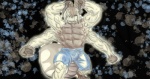 4_arms abs anthro anthrofied athletic biceps biped bottomwear bulge clothed clothing flexing fur grey_body grey_fur hair horn male multi_arm multi_limb muscular muscular_anthro pecs pose shorts solo standing tan_body tan_fur topless yellow_eyes desertkitt avatar:_the_last_airbender nickelodeon appa_(avatar) bovid bovine mammal sky_bison