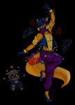 <3 alpha_channel anthro canine carmelita_fox clothing crossgender dancing fox gloves hair male mammal navel plain_background raccoon sariels-hope sly_cooper sly_cooper_(series) transparent_background
Rating: Questionable
Score: 0
User: terminal11
Date: February 12, 2014