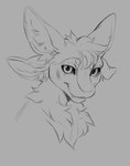 4_ears anthro fur grey_background hair looking_at_viewer male multi_ear nude simple_background smile solo teeth text tuft dannoitanart fyr_(fenrir784) avali avian bird 2024 absurd_res bust_portrait digital_media_(artwork) hi_res monochrome portrait signature sketch