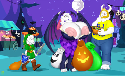 anthro areola beard big_breasts blonde_hair breasts clothing erect_nipples facial_hair family female full_moon group hair holidays horn huge_breasts hyper hyper_breasts long_ears male master_sword mature_anthro mature_female melee_weapon moon night nipple_slip nipples ponyville public shield sword weapon anjuneko badgerben capcom darkstalkers halloween hasbro my_little_pony nintendo the_legend_of_zelda undertale undertale_(series) asgore_dreemurr asriel_dreemurr link morrigan_aensland toriel boss_monster_(undertale) bovid caprine goat mammal 2016 absurd_res hi_res father_(lore) father_and_child_(lore) father_and_son_(lore) mother_(lore) mother_and_child_(lore) mother_and_son_(lore) parent_(lore) parent_and_child_(lore) parent_and_son_(lore) son_(lore)
