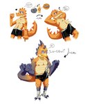 anthro blush bodily_fluids bulge clothing crushgator cum cumshot ejaculation embarrassed erection feathers feet footwear genital_fluids half_transformation male scales socks solo species_transformation talons toes torn_clothing transformation underwear unexpected weight_gain tealfolf avian bird crocodile crocodilian galliform phasianid reptile scalie absurd_res hi_res