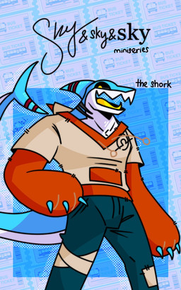 anthro black_sclera blue_body bottomwear bus clothed clothed_anthro clothed_male clothing commercial_vehicle countershade_face countershade_neck countershade_tail countershade_torso countershading fin fish_tail front_view fully_clothed fully_clothed_anthro fully_clothed_male gills head_fin hoodie looking_at_viewer male markings neck_gills open_mouth open_smile orange_clothing orange_hoodie orange_topwear pants red_stripes smile solo striped_fin striped_markings striped_tail stripes tail tail_markings tan_clothing tan_hoodie tan_topwear teal_bottomwear teal_clothing teal_pants text ticket tongue tongue_showing topwear vehicle white_body white_countershading yellow_eyes yellow_tongue skykdotidot sky_k.i._(character) aquatic fish shark 2023 5:8 artist_name digital_drawing_(artwork) digital_media_(artwork) english_text hi_res portrait screentone three-quarter_portrait
