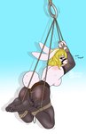 anthro bdsm bondage bound feet female forced humanoid_feet paws plantigrade restraints rope rope_bondage soles solo submissive submissive_female suspension toes busybunny one_piece carrot_(one_piece) lagomorph leporid mammal minkmen_(one_piece) rabbit absurd_res hi_res