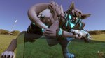 4_fingers 4_toes anthro armor ass_up barefoot bent_over big_breasts blep blue_light blue_sky breasts butt claws day feet female field fingers fur glass_box grass grass_field grey_body grey_fur grey_hair hair hand_on_hand headgear helmet jack-o'_pose long_tail looking_at_viewer machine nipples one_eye_closed open_mouth outside paws photo_background plant pose sky smile solo tail toe_claws toes tongue tongue_out tower tree visor wink wristband latiospegasus mamagen protogen 16:9 2021 3d_(artwork) 4k absurd_res blender_(artwork) digital_media_(artwork) hi_res photography_(artwork) source_filmmaker_(artwork) watermark widescreen