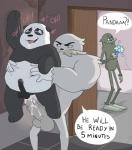 anal anal_penetration balls cuckold dialogue genitals group male male/male penetration penis text guille899 cartoon_network we_bare_bears charlie_(we_bare_bears) panda_(we_bare_bears) ralph_(we_bare_bears) bear giant_panda mammal sasquatch english_text hi_res