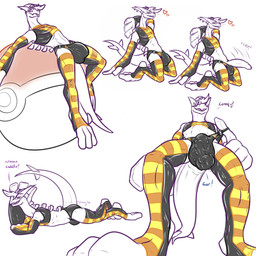 anthro arm_support armwear balls belly big_balls big_bulge big_penis big_tail blep bottomwear bulge butt clothed clothing crop_top detailed_bulge entrapment exposed_cock eyewear eyewear_on_head genitals goggles goggles_on_head grin grinning_at_partner hand_behind_head head_on_hand heart_symbol hip_sway huge_balls huge_bulge huge_penis inside_clothing kneeling latex latex_armwear latex_clothing latex_legwear latex_stockings latex_thigh_highs leaning_on_elbow leggings legwear looking_at_viewer low-angle_view lying male midriff on_back on_front orange_and_yellow panties paws penis perspective pokeball pose presenting raised_tail revealing_outfit seductive shirt shorts skimpy sleeves smile smirk solo speedo spread_legs spreading stockings stretchy stretchy_bulge stretchy_fabric suggestive sultry_gaze swaying swimwear tail talking_to_viewer teasing teasing_viewer thick_tail thigh_highs tight_bottomwear tight_bulges tight_clothing tight_shorts tight_underwear tongue tongue_out topwear trapped trapped_in_clothing trapped_in_underwear underwear conditional_dnp samagthrav2 nintendo pokemon skyle_(kokoro-doll) garchomp generation_2_pokemon generation_4_pokemon legendary_pokemon lugia pokemon_(species) 1:1 absurd_res hi_res pinup